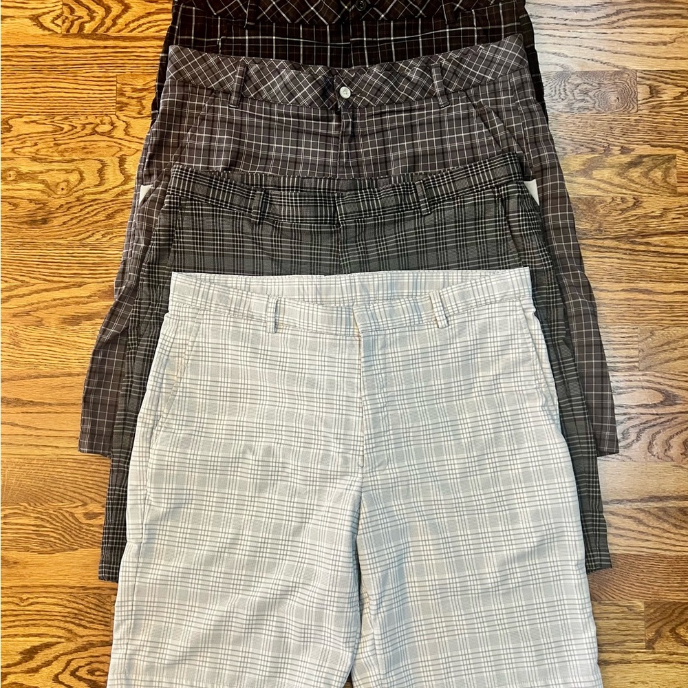 Men’s Shorts Bundle [Walter Hagen/Fila Sports] 4 pairs [36 Waist]